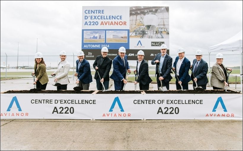 Avianor has broken ground on a new $70-million aircraft maintenance facility in Montreal.