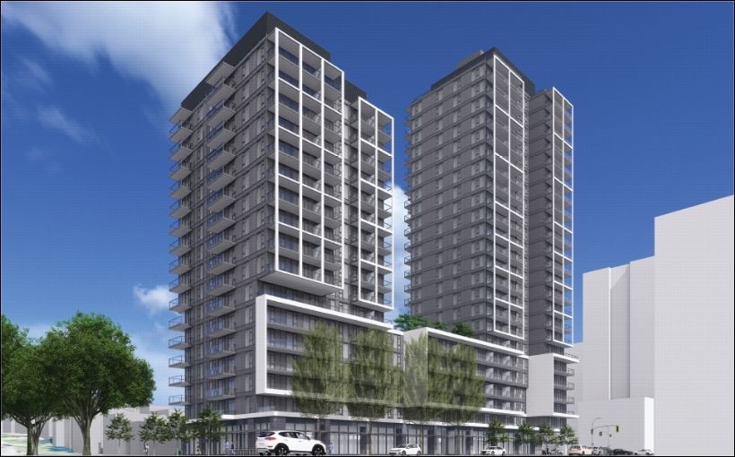 Wesgroup is proposing to build two new mixed-use rental multi-residential towers in Vancouver's Oakridge district.