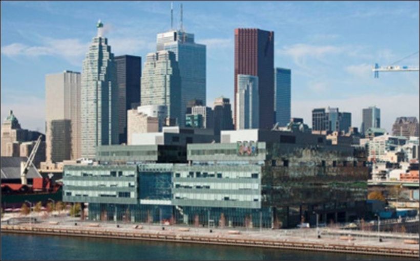 H&R REIT has agreed to sell a Toronto downtown waterfront office building to George Brown College and Halmont Properties for $232.5 million.