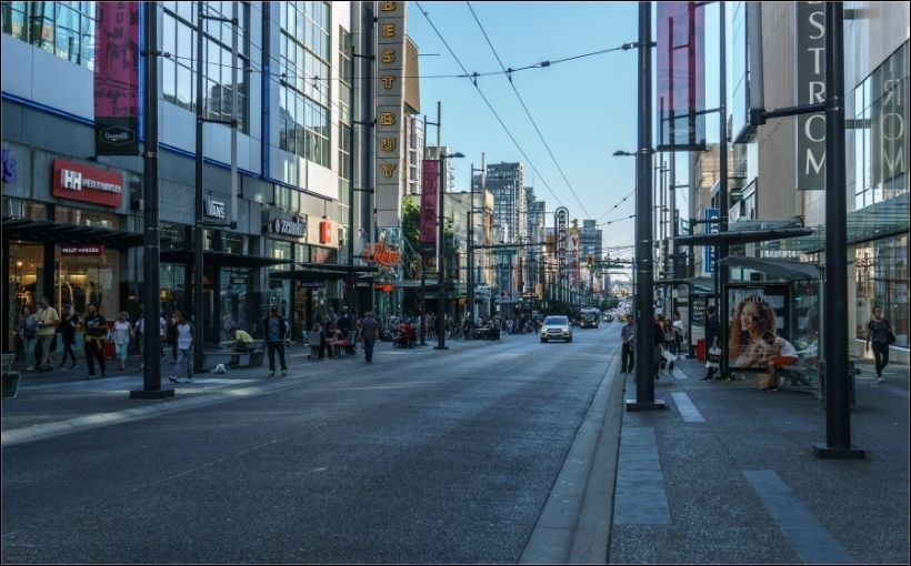 A prominent downtown Vancouver retail property is up for sale, according to a local broker.