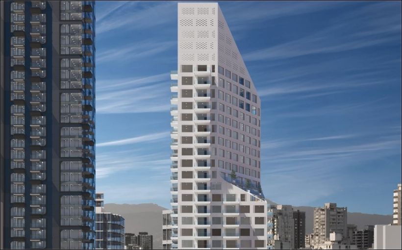 Reliance Properties has applied to develop a condo and office tower in downtown Vancouver.