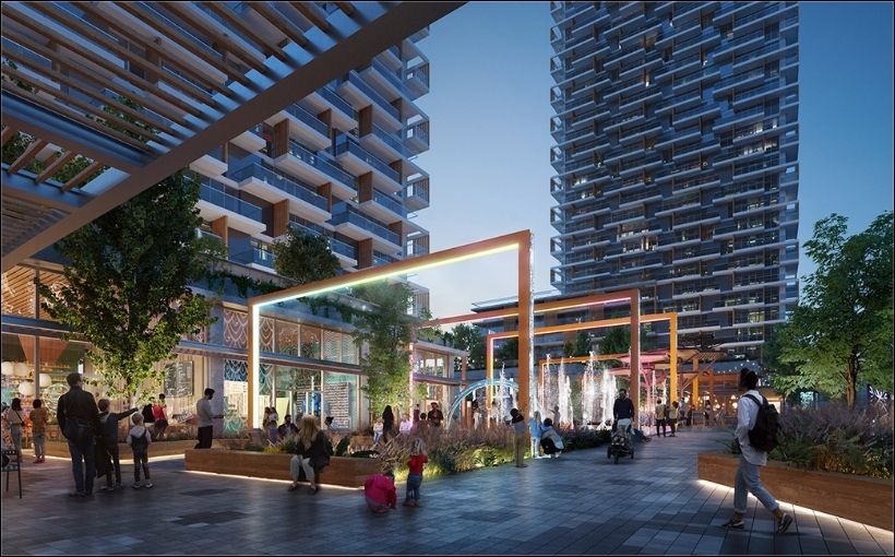 Beedie Group is seeking to develop three condo towers as part of a mixed-use project in the Vancouver suburb of Port Moody, B.C.