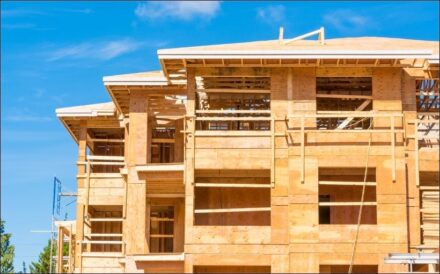 Apartments under construction.