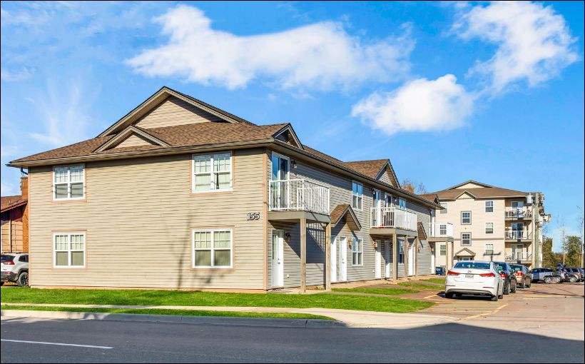 Photo of apartment building in Moncton, N.B.