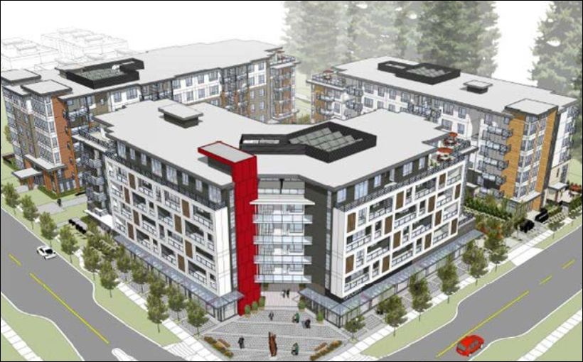 Rendering of proposed condo project in Langley, B.C.