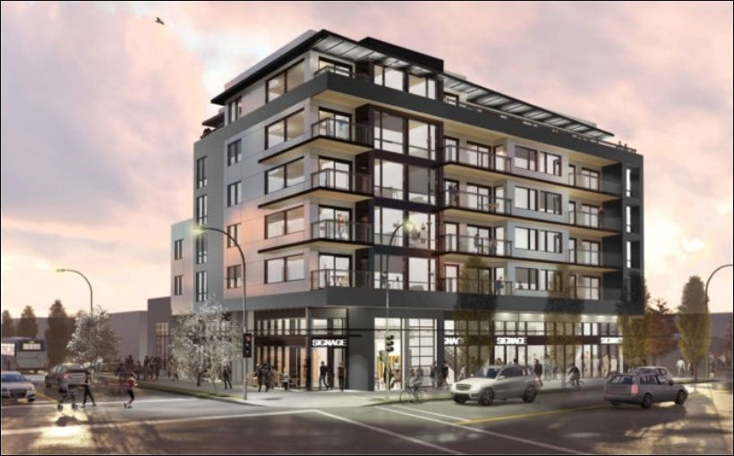 Rendering of rental housing project in Vancouver.