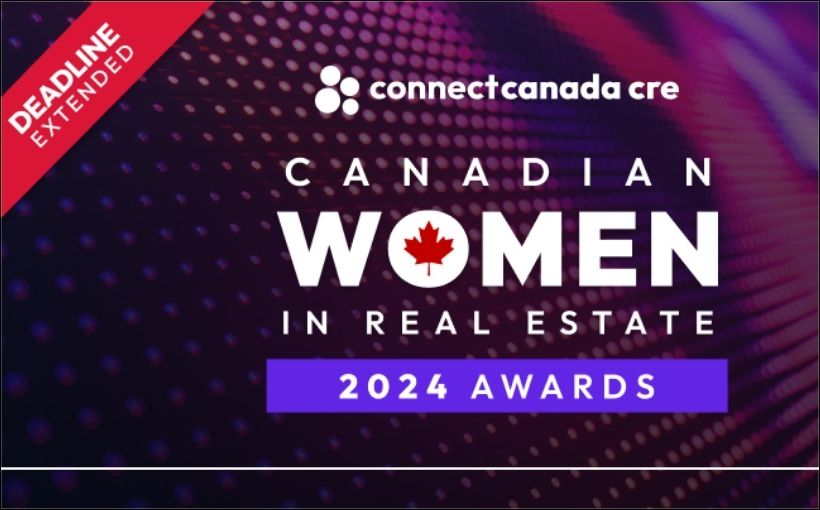 Canadian Women in Real Estate Award logo featuring Deadline Extended banner.