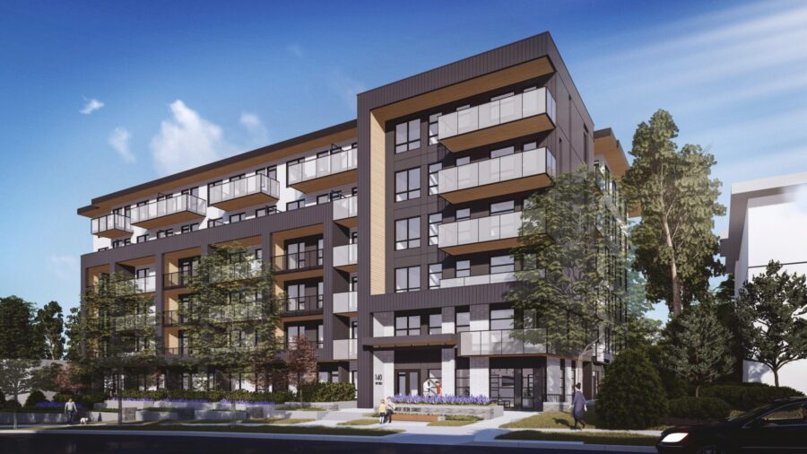 Rendering of GWL Realty Advisors apartment project in North Vancouver, B.C.