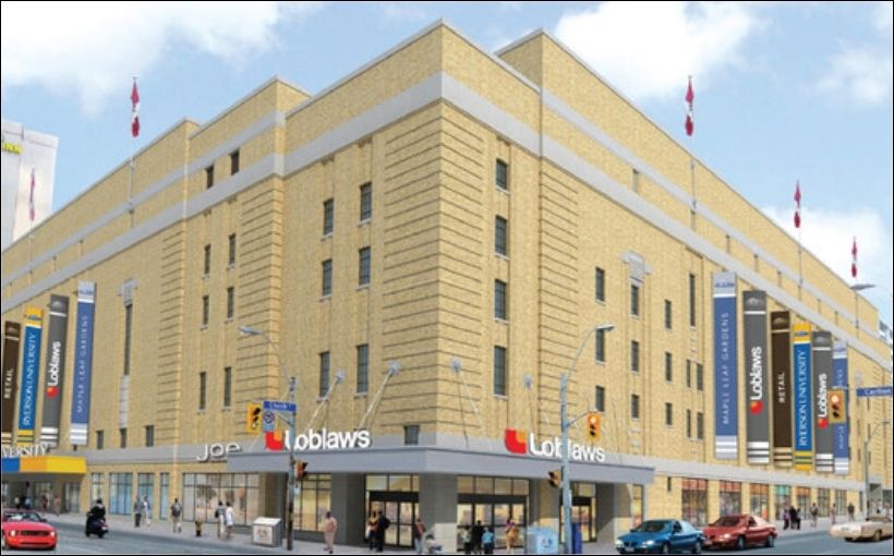 Former Toronto Maple Leaf Gardens arena building in Toronto.