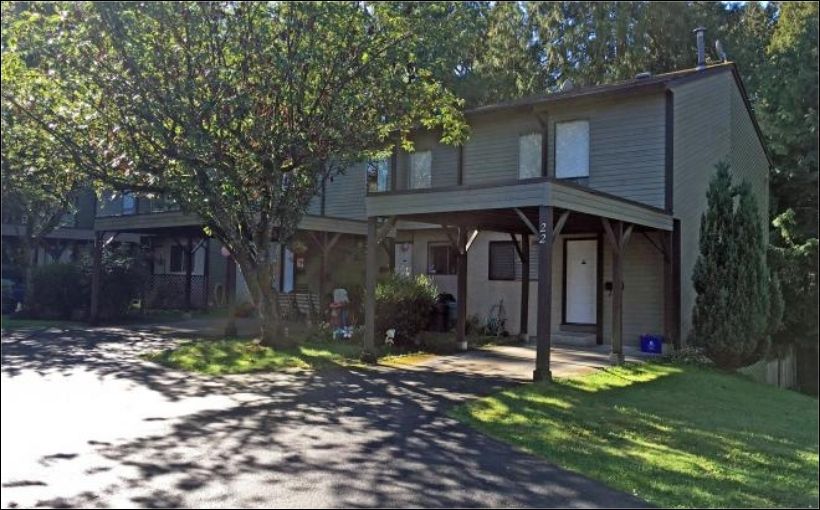 Photo of Brookside Gardens townhome complex in Maple Ridge, B.C.