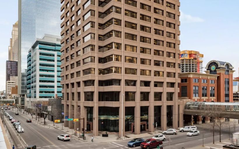 Phot of office building in downtown Calgary.