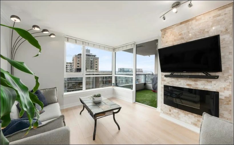 Interior of condominium.