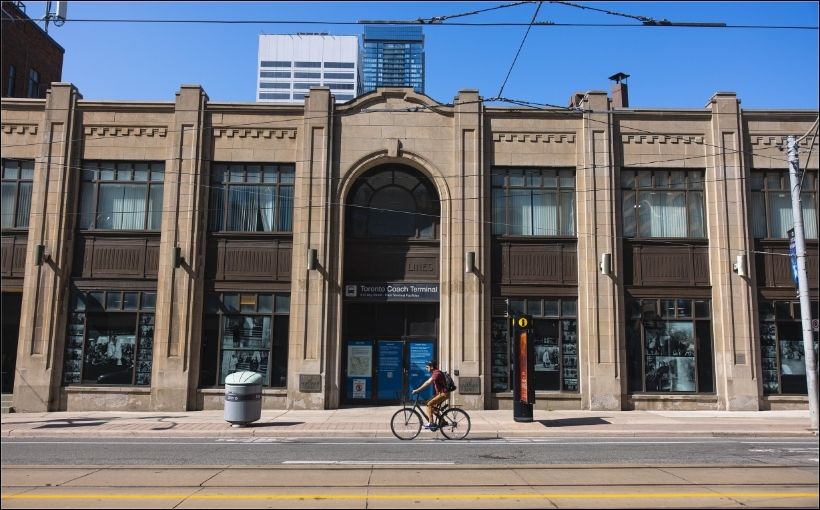 Photo of former Toronto Coach Terminal.