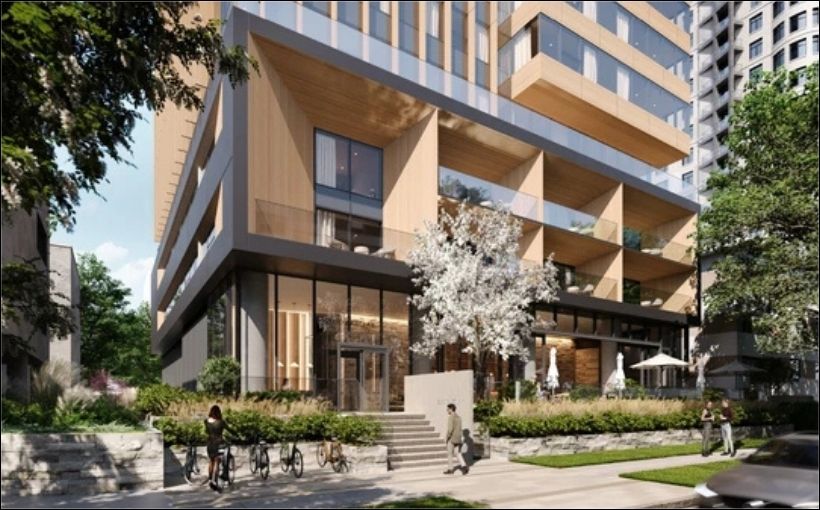 Rendering of proposed hotel project in Vancouver's West End.