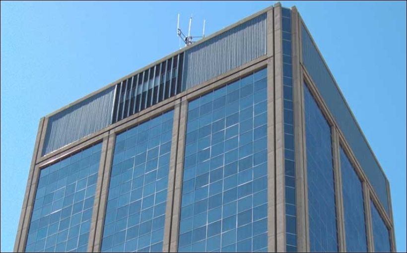 Photo of Century Place office building in downtown Edmonton.