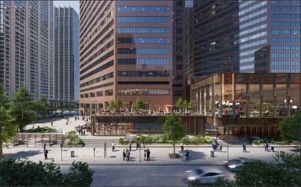 Rendering of Suncor Energy Centre redevelopment in Calgary.