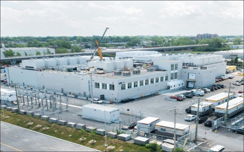 Photo of a data centre building.