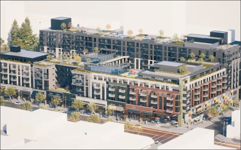 Rendering of proposed Safeway redevelopment project in Vanocuver's Kitsilano area.