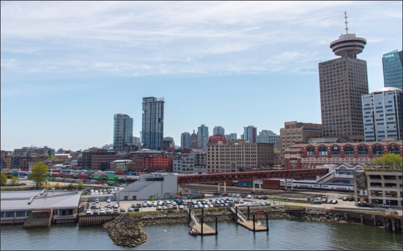 Photo of downtown Vancouver waterfront.