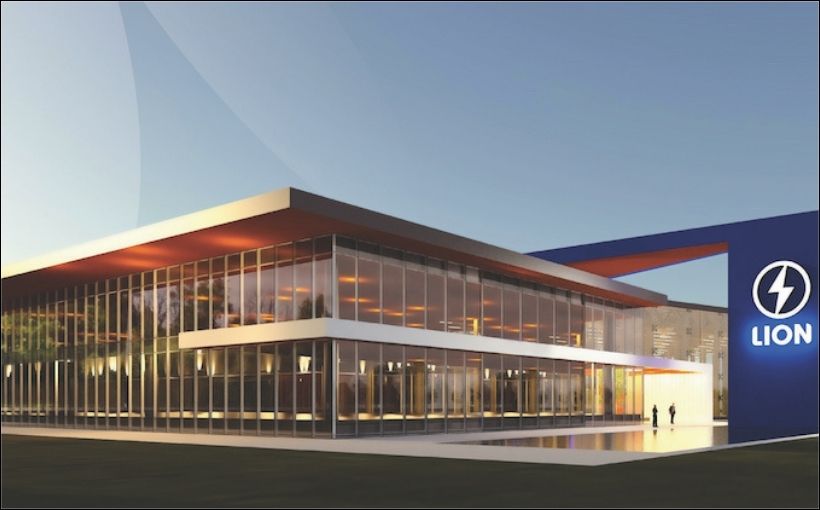 Picture of Lion Electric innovation centre at Mirabel International Airport.