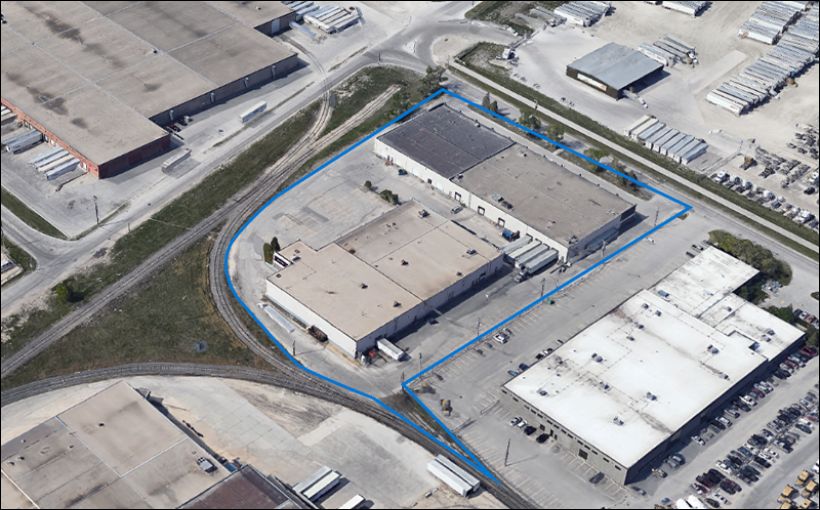 Aerial photo of a Winnipeg industrial property.