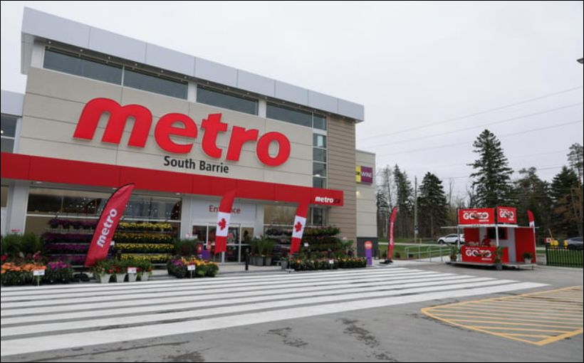 Picture of a new Metro grocery store in Barrie, Ont.