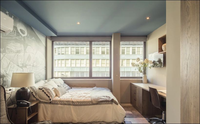 Photo of a student-housing suite in Iberia.