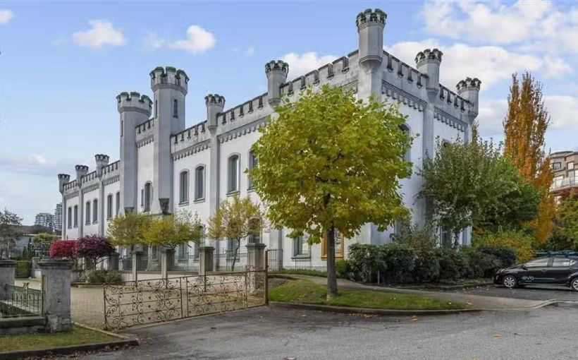 Photo of former B.C. Penitentiary gatehouse building by RE/MAX.