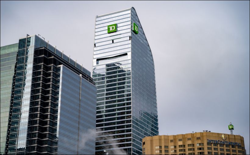 Photo of TD Bank head office in Toronto.