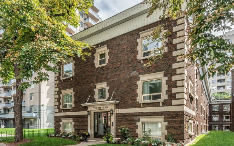 Heritage building in Toronto that would be redeveloped as part of a 70-storey multi-family project. Photo by Rentals.ca.