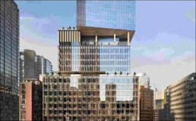 Photo of the Stack office building in downtown Vancouver. Newmark photo.