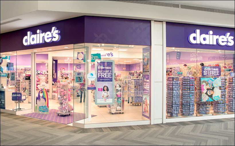 Photo of a Claire's store at a mall in Canada. Photo by Claire's.