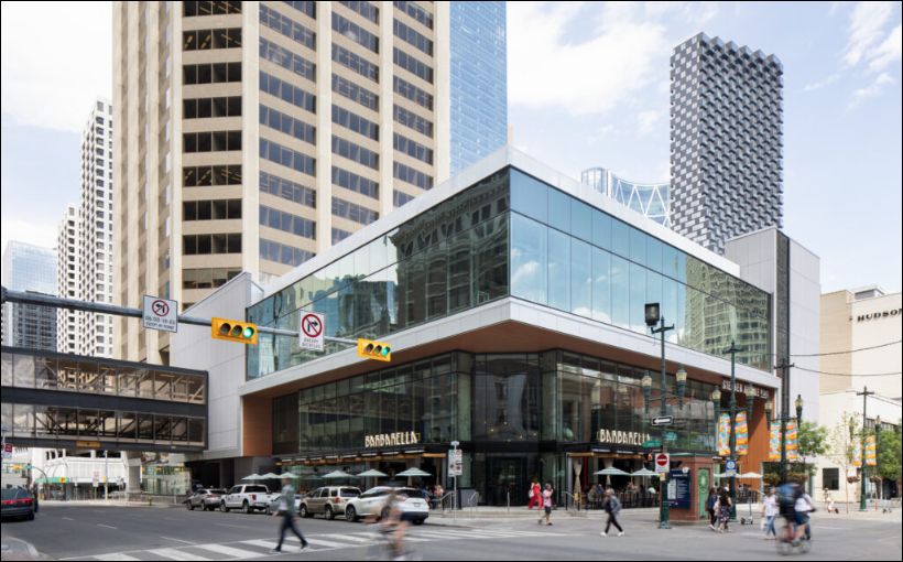 Photo of the Stephen Avenue Place office tower in downtown Calgary.