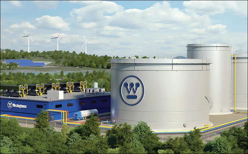 Photo of Westinghouse nuclear reactors. Photo by Westinghouse.