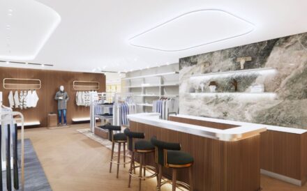 Rendering of a revamped men's wear store. Rendering: CNW Group/Harry Rosen.